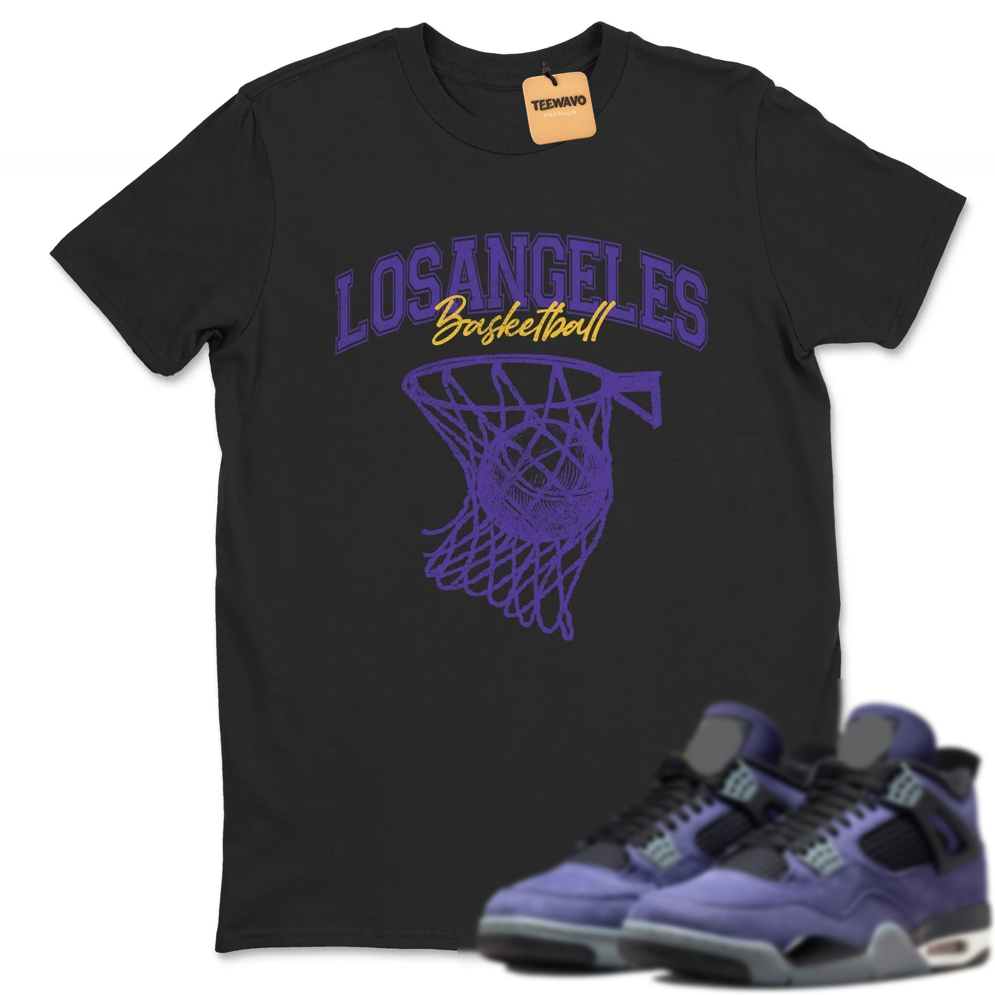 Net Burn Sneaker Tees - AJ 4 Lakeshow