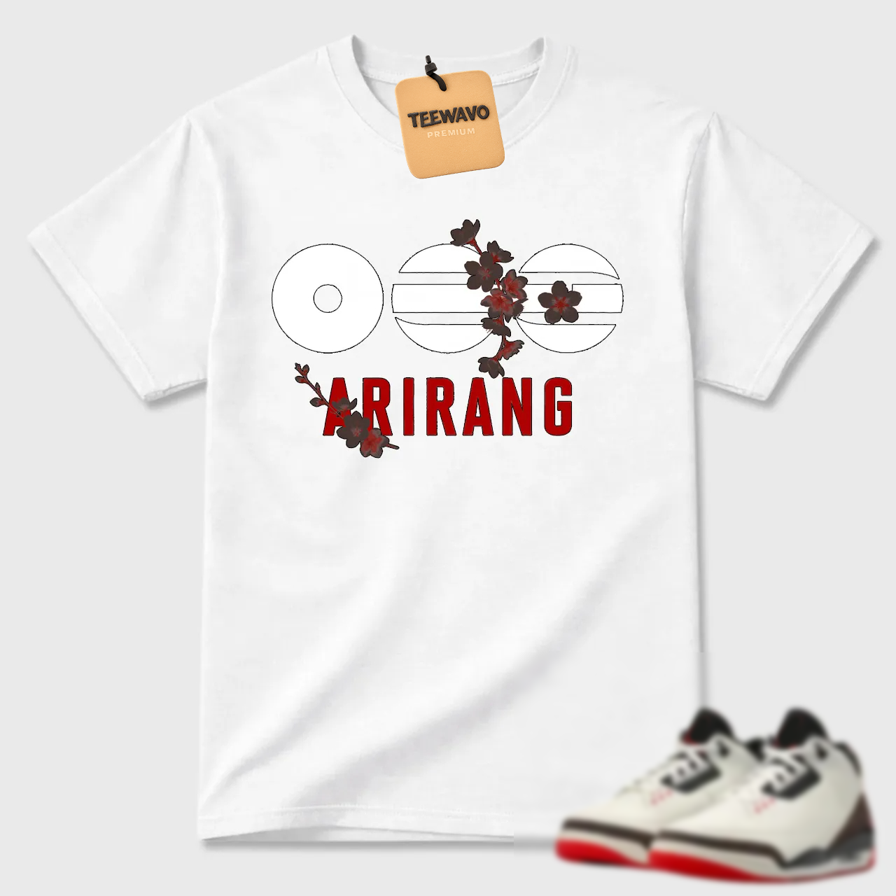 Arirang Cherry Blossom AJ 3 Minimal Tee
