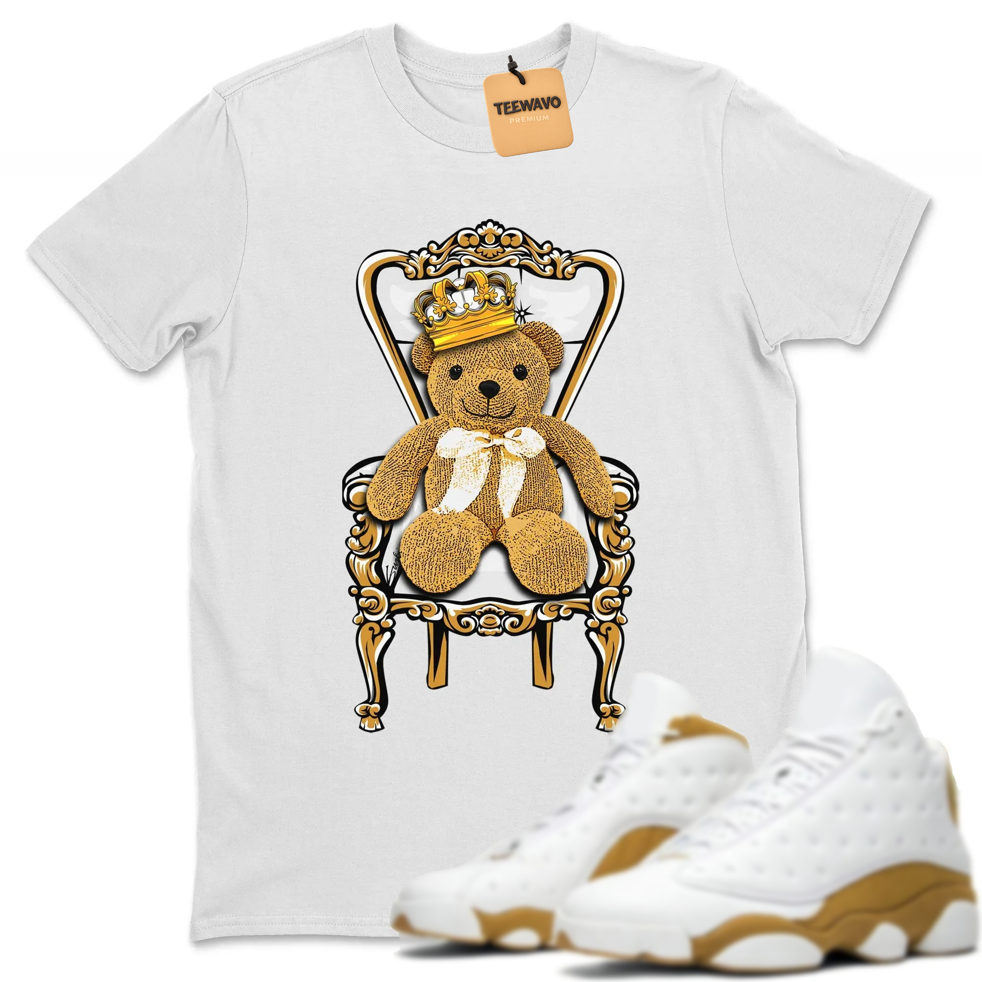 Royal Bear TEEWAVO Sneaker Tee - AJ 13 Wheat