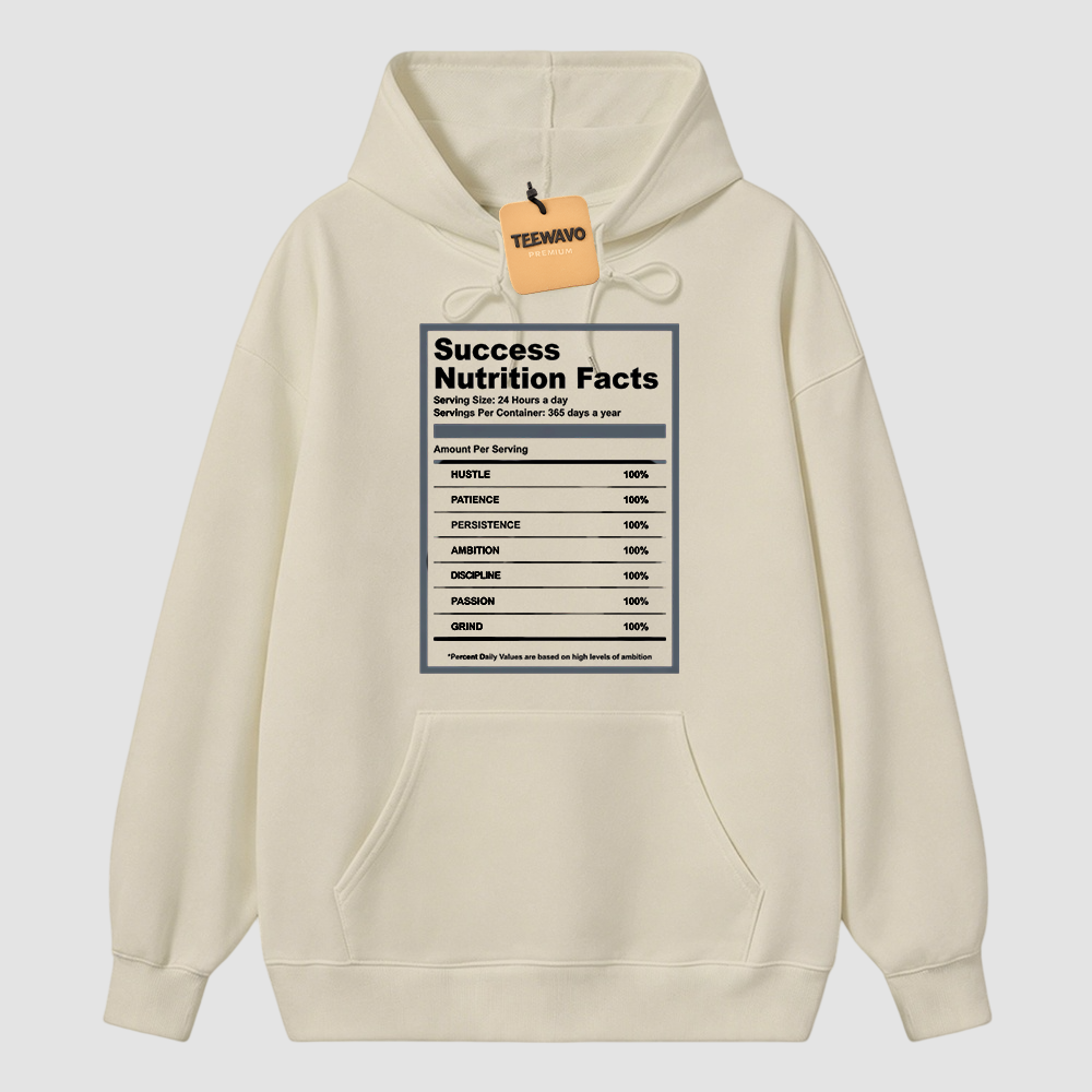 A J 13 Flint Success Nutrition Facts Hoodie