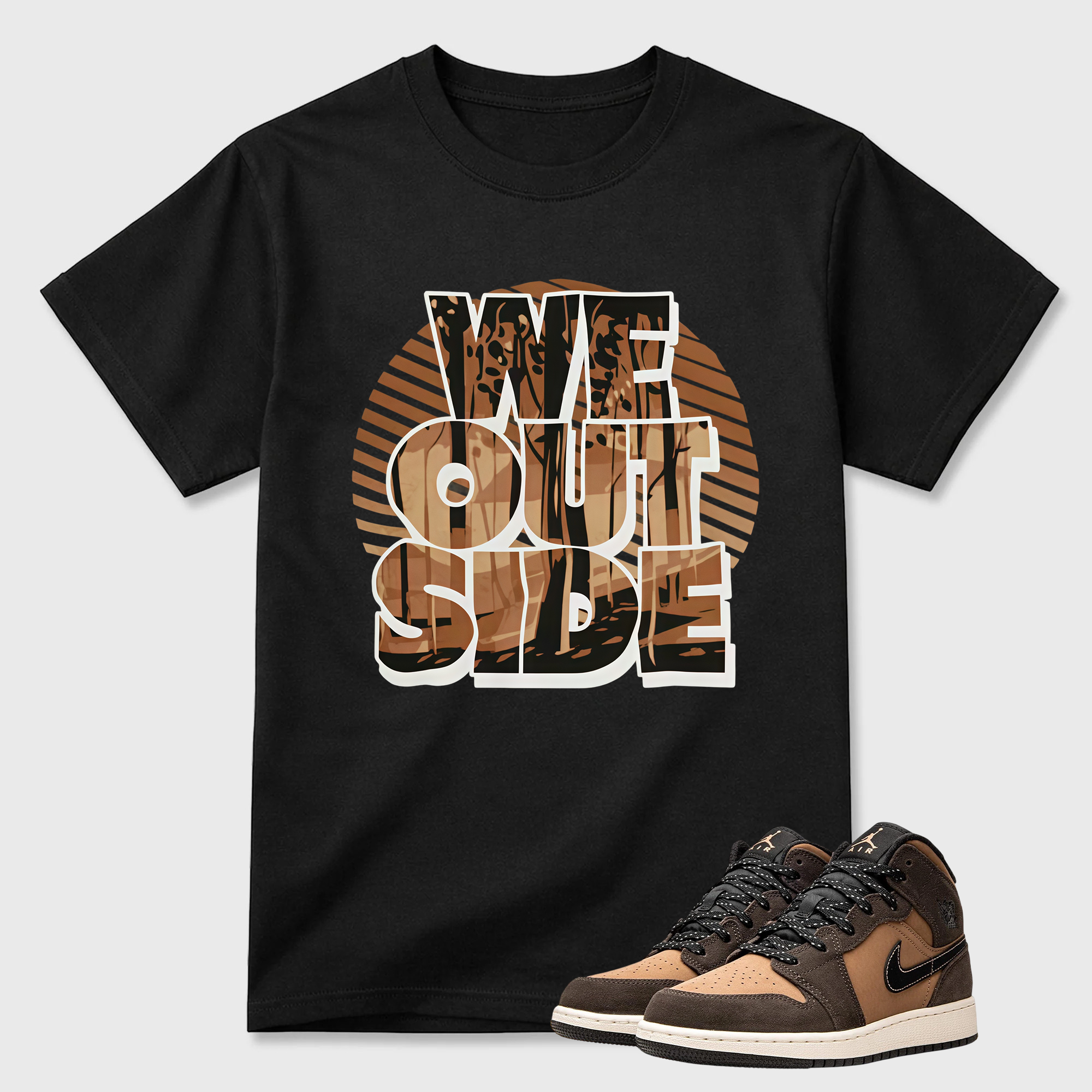 1s Dark Chocolate Shirt, AJ 1 Dark Chocolate Match Tee