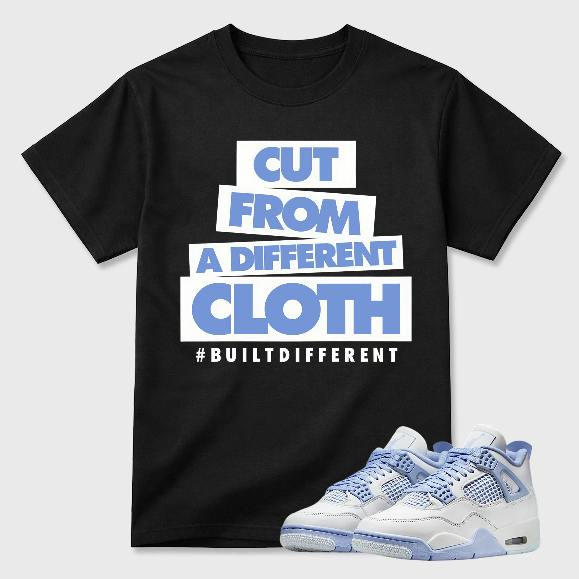 4 Forget Me Not White Aluminum Blue Tint Carolina T Shirt Match