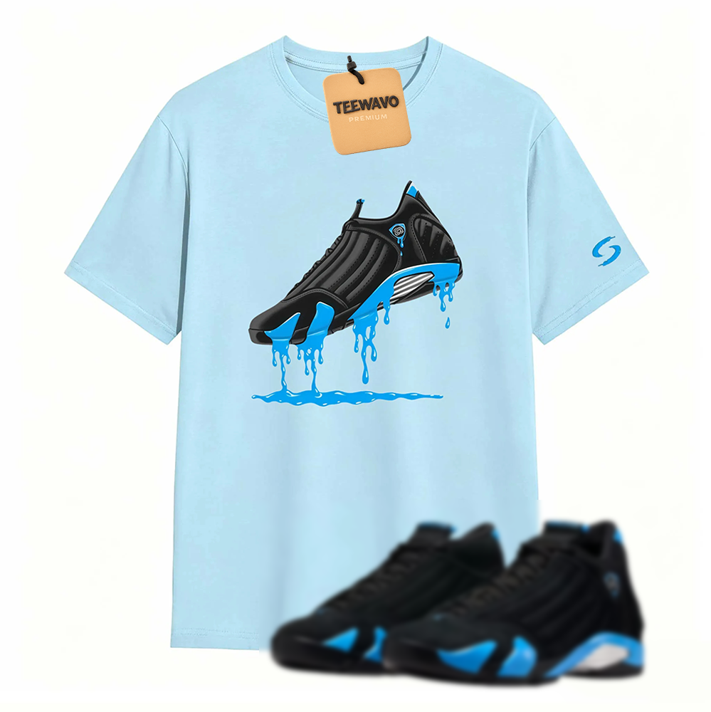 AJD 14 University Blue Matching T-Shirt