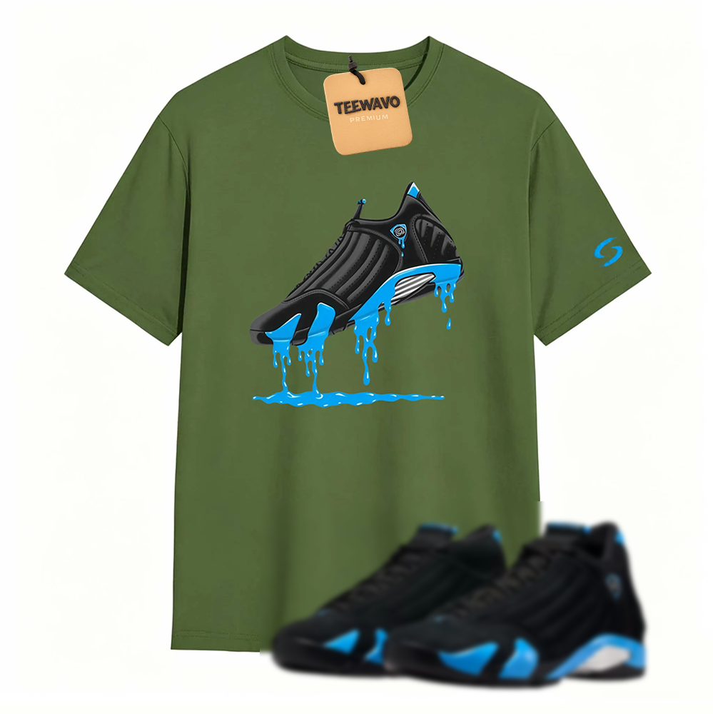 AJD 14 University Blue Matching T-Shirt