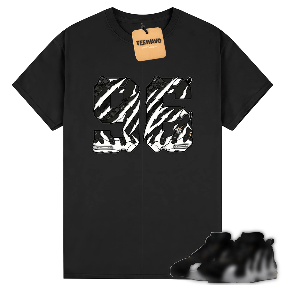 Number 96 Shirt to Match Air DT Max 96 Low Black White