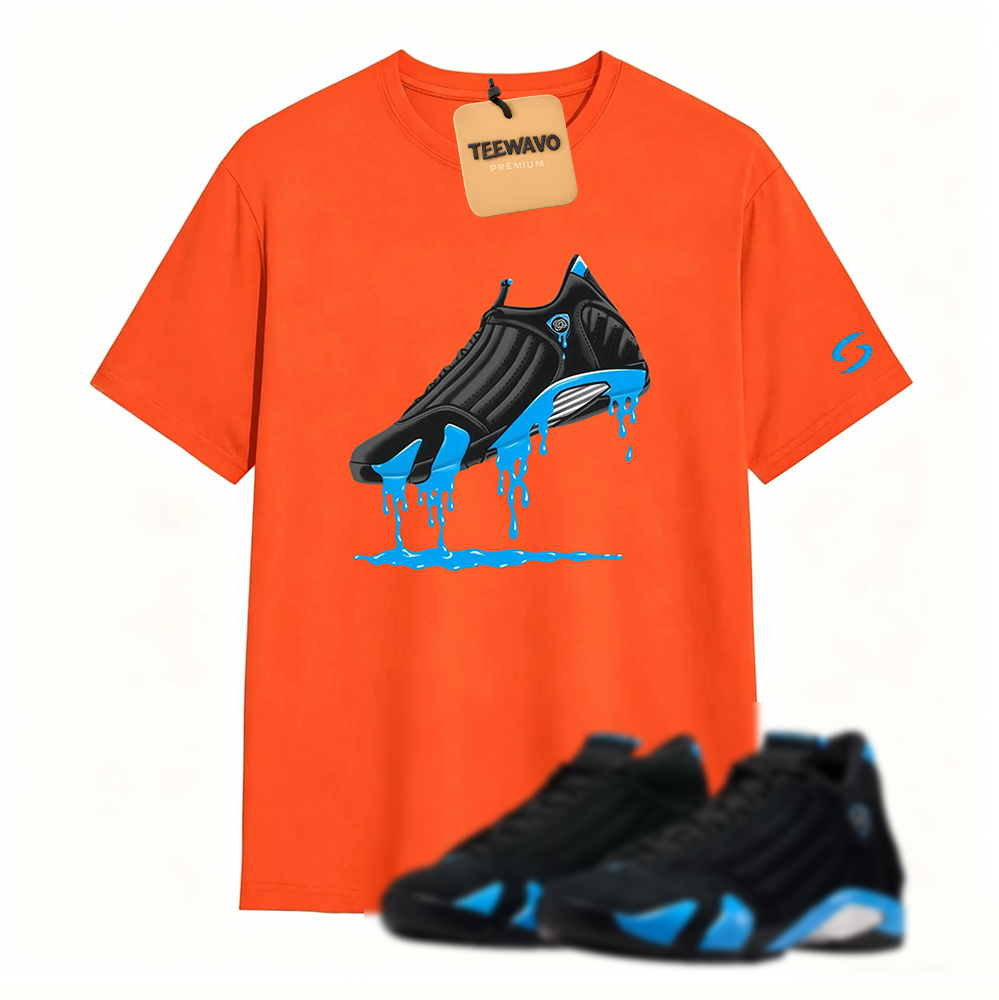 AJD 14 University Blue Matching T-Shirt
