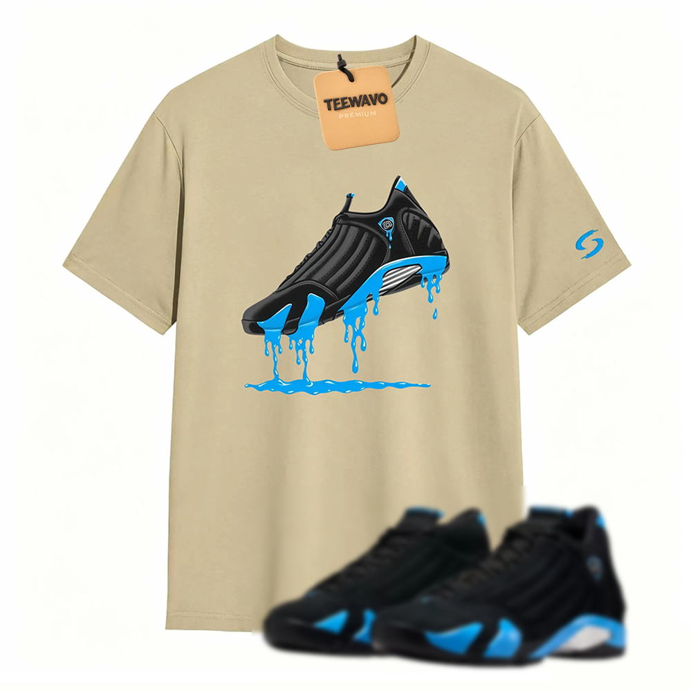 AJD 14 University Blue Matching T-Shirt