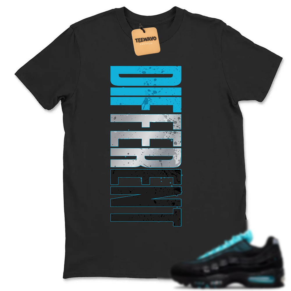 Teal Sneaker Matching Vertical Splat Letter Print Top