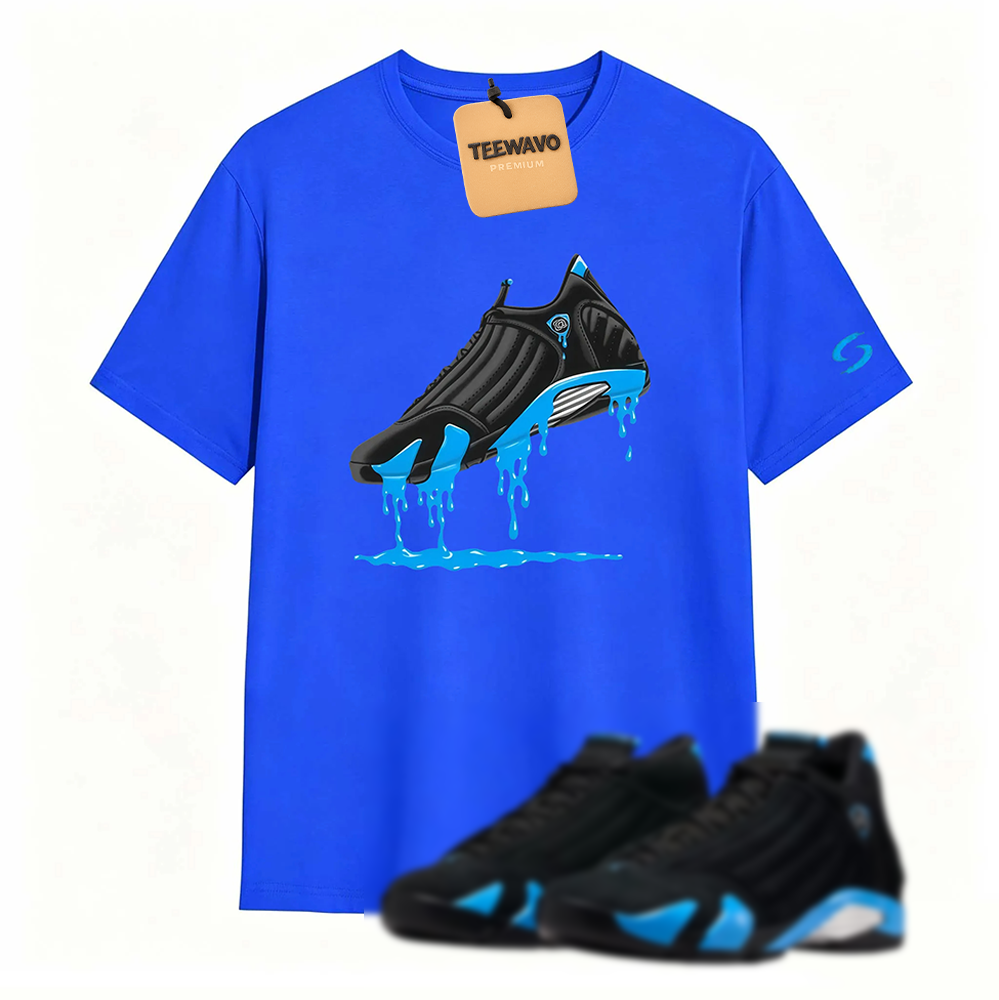 AJD 14 University Blue Matching T-Shirt