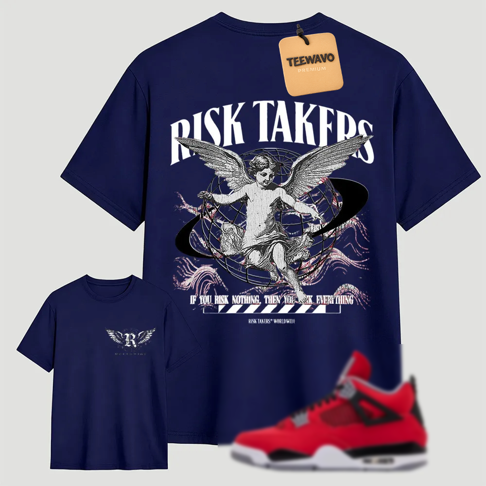 Toro Bravo 4 AJ4 Shirts to match Sneaker Match Tees Red Risktakers Worldwide