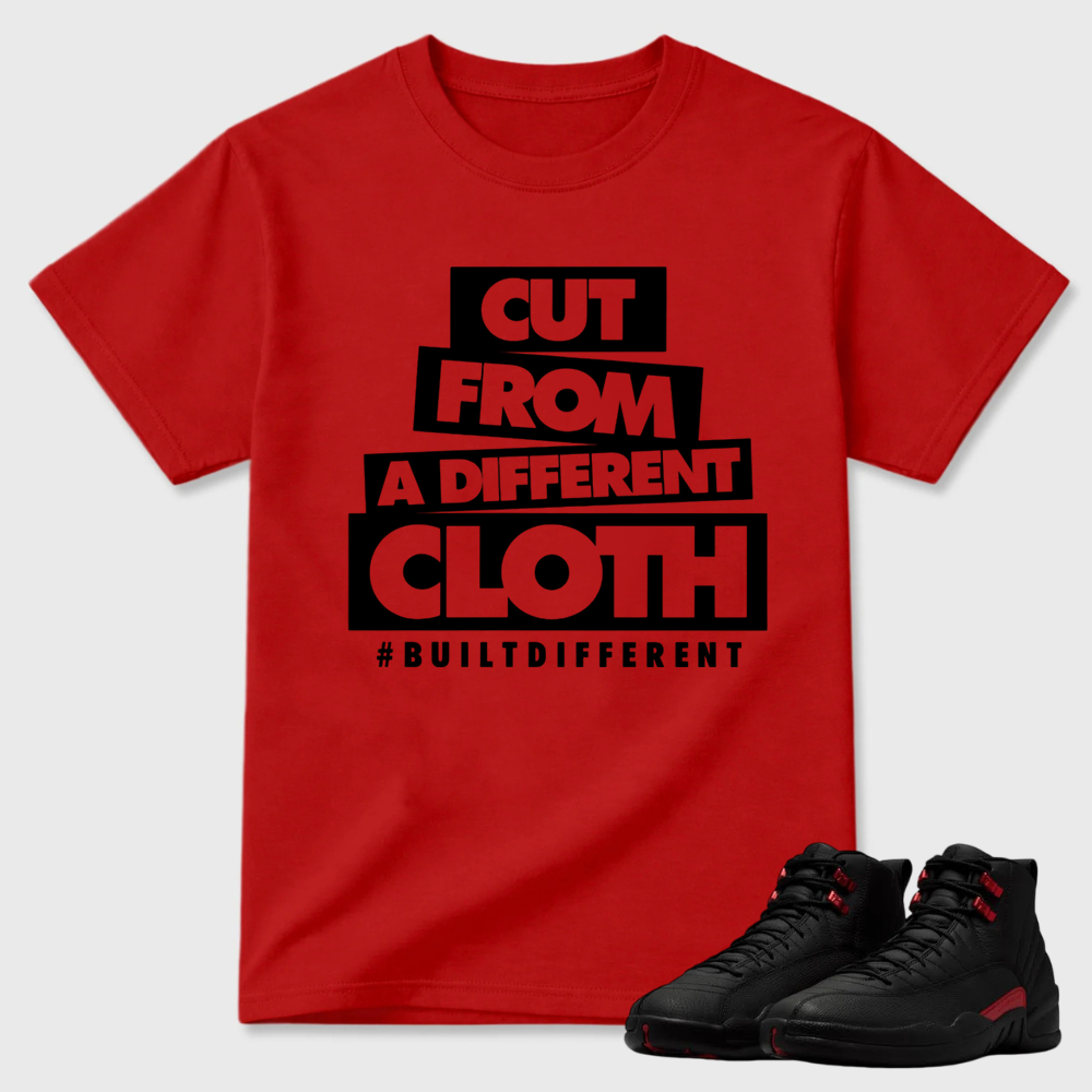 12 Bloodline Black Varsity Red T Shirt Match CLOTH