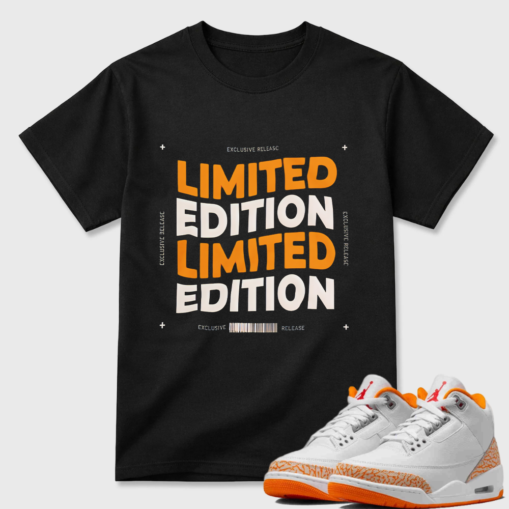 Limits Sneaker Shirt Orange to Match Jordan 3 Orange Citrus