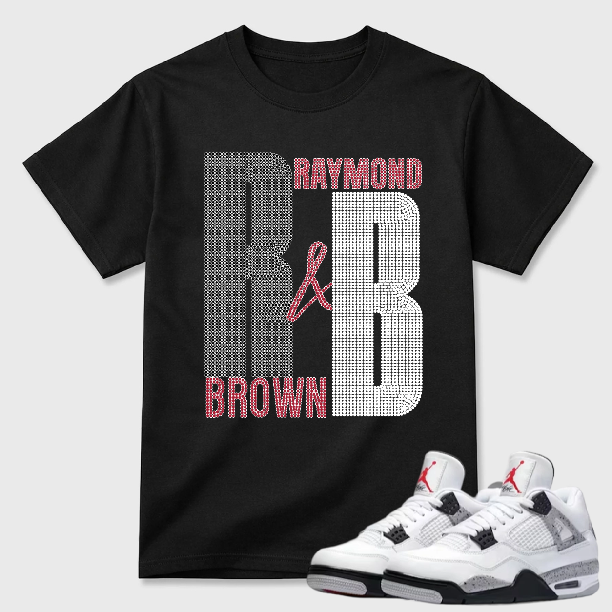Raymond Brown Initials Air Jordan 4 Streetwear Tee