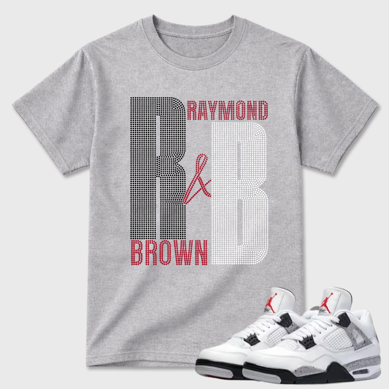 Raymond Brown Initials Air Jordan 4 Streetwear Tee