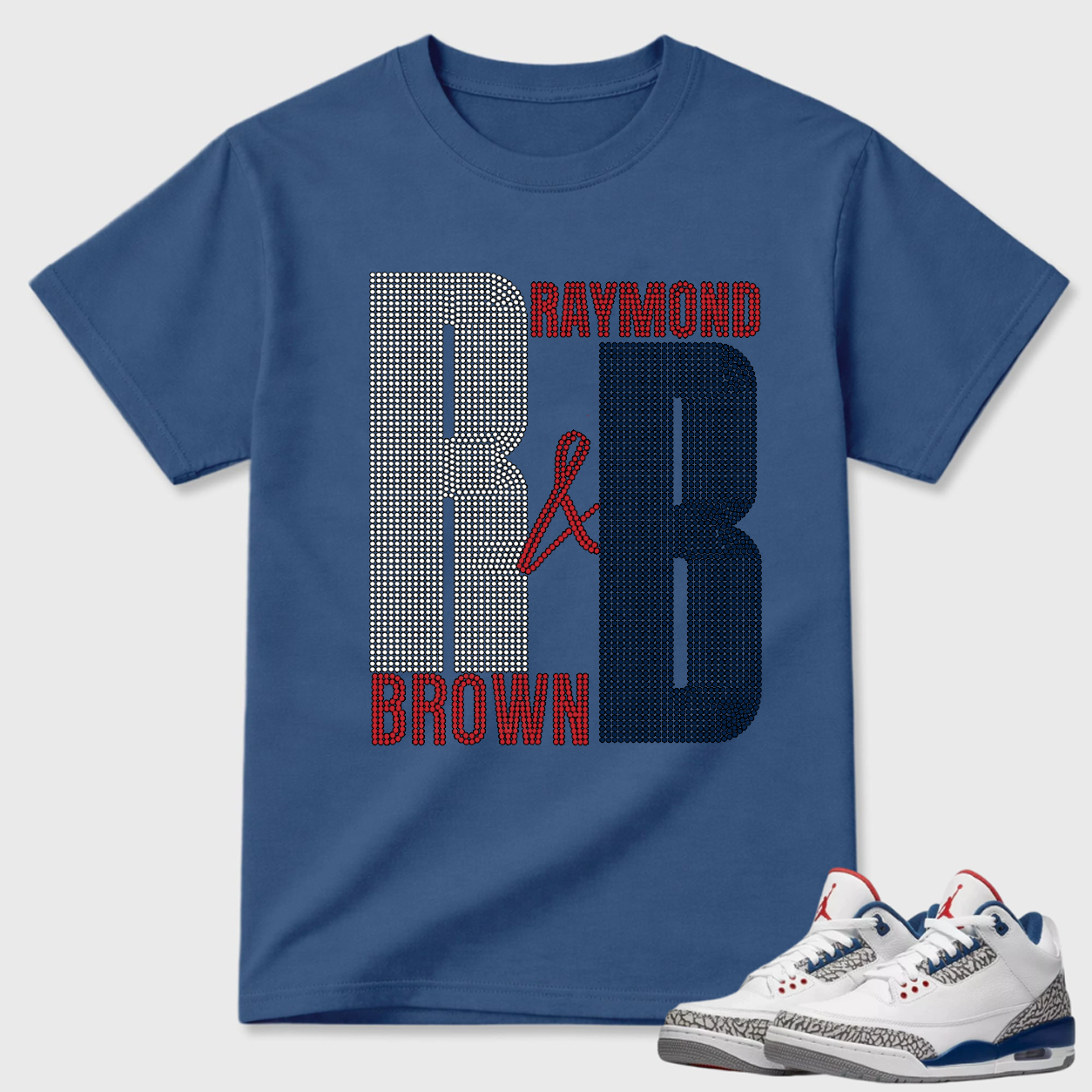 Raymond Brown Initials Air Jordan 3 Streetwear Tee