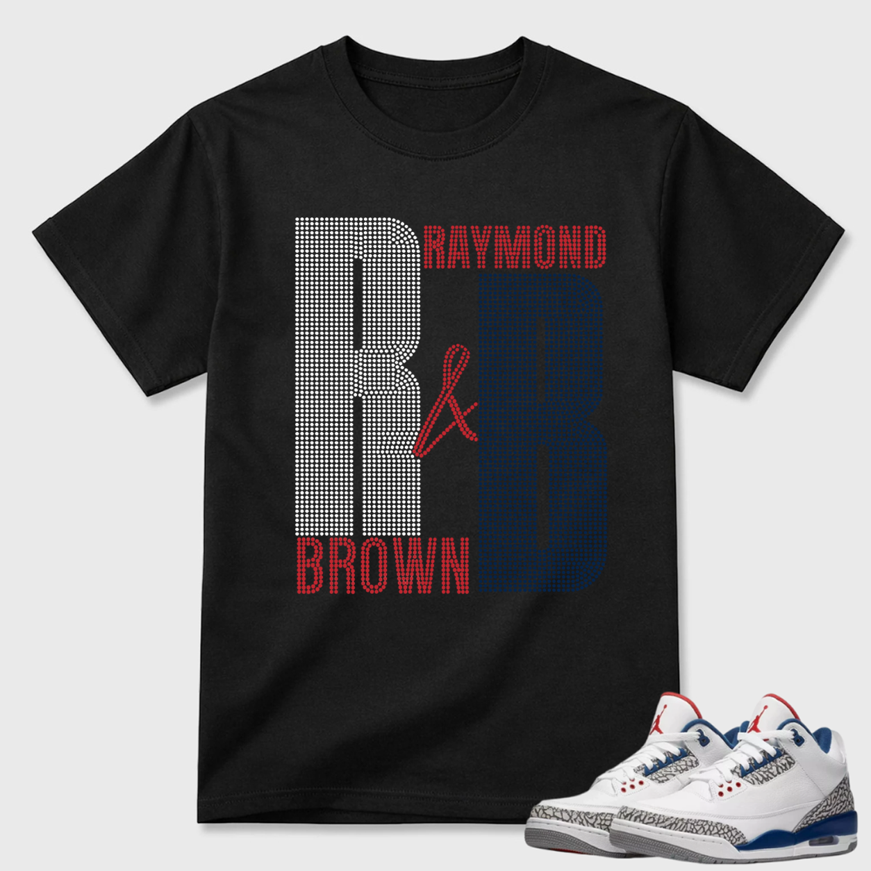 Raymond Brown Initials Air Jordan 3 Streetwear Tee
