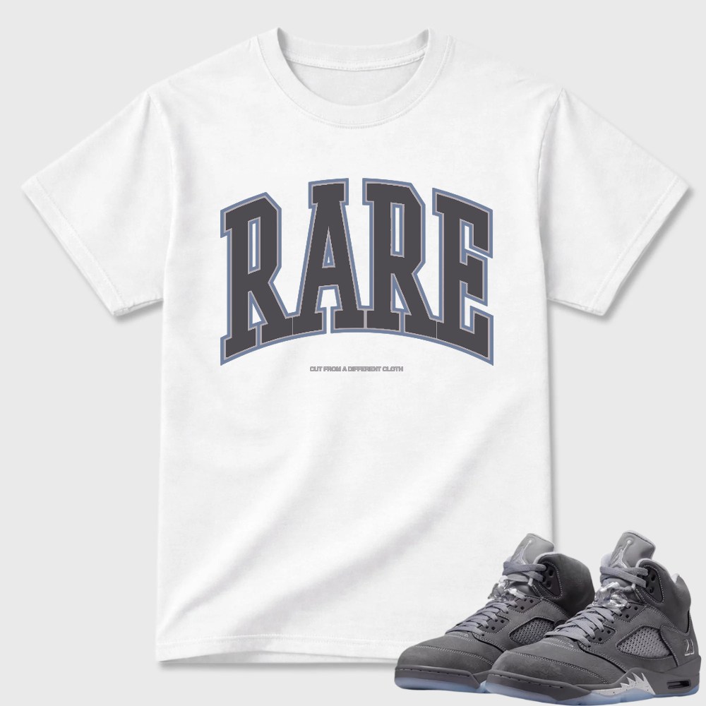 Streetwear RARE Letter AJ5 Pairing Tee