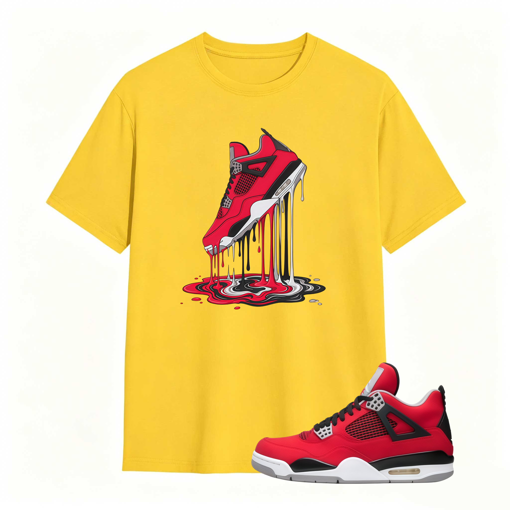 Dripping Shoe Shirt to Match AJ 4 Retro Toro Bravo 2026