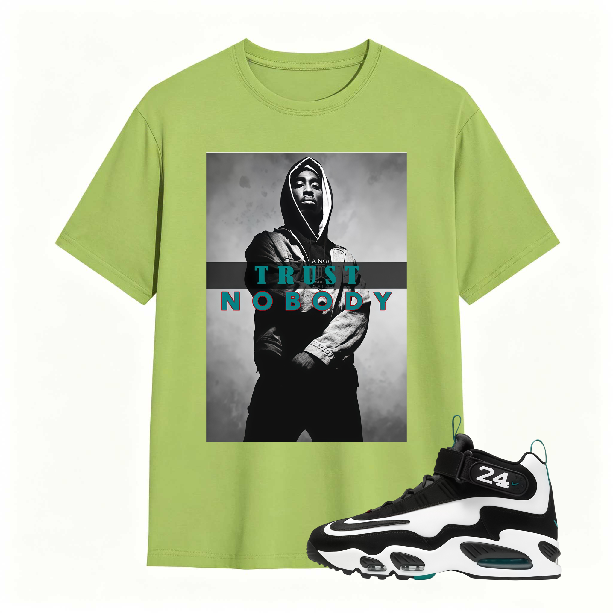 Air Griffey White and Freshwater Shirt