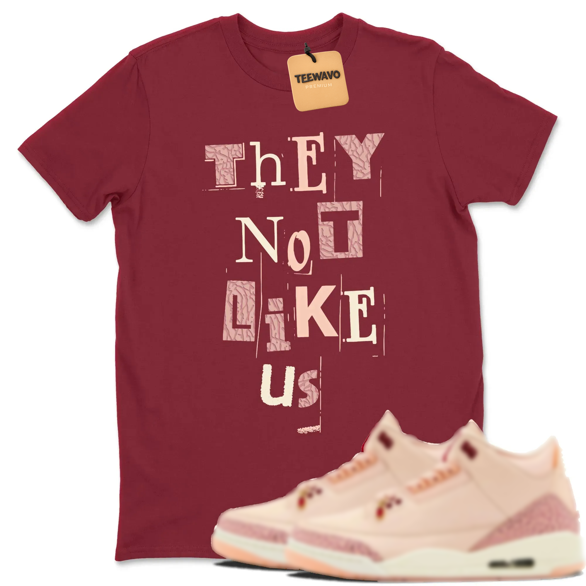 Vintage They Not Like Us TEEWAVO Sneaker Tees - AJD 3 Valentines Day
