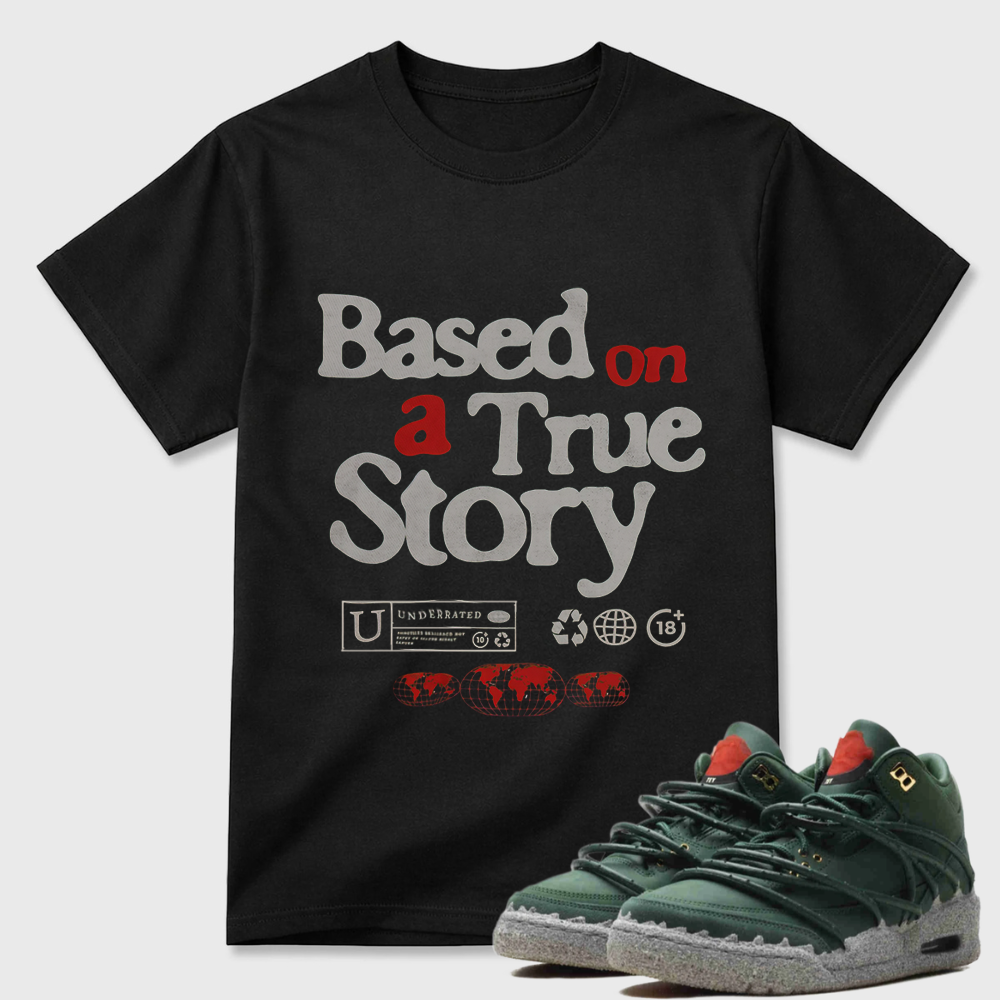All Cap Sneaker Shirt Green to Match Jordan 3 Concrete Roses