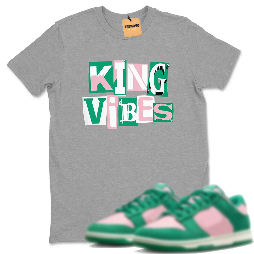 King Vibes TEEWAVO Sneaker Tees - Dunk Medium Soft Pink Malachite