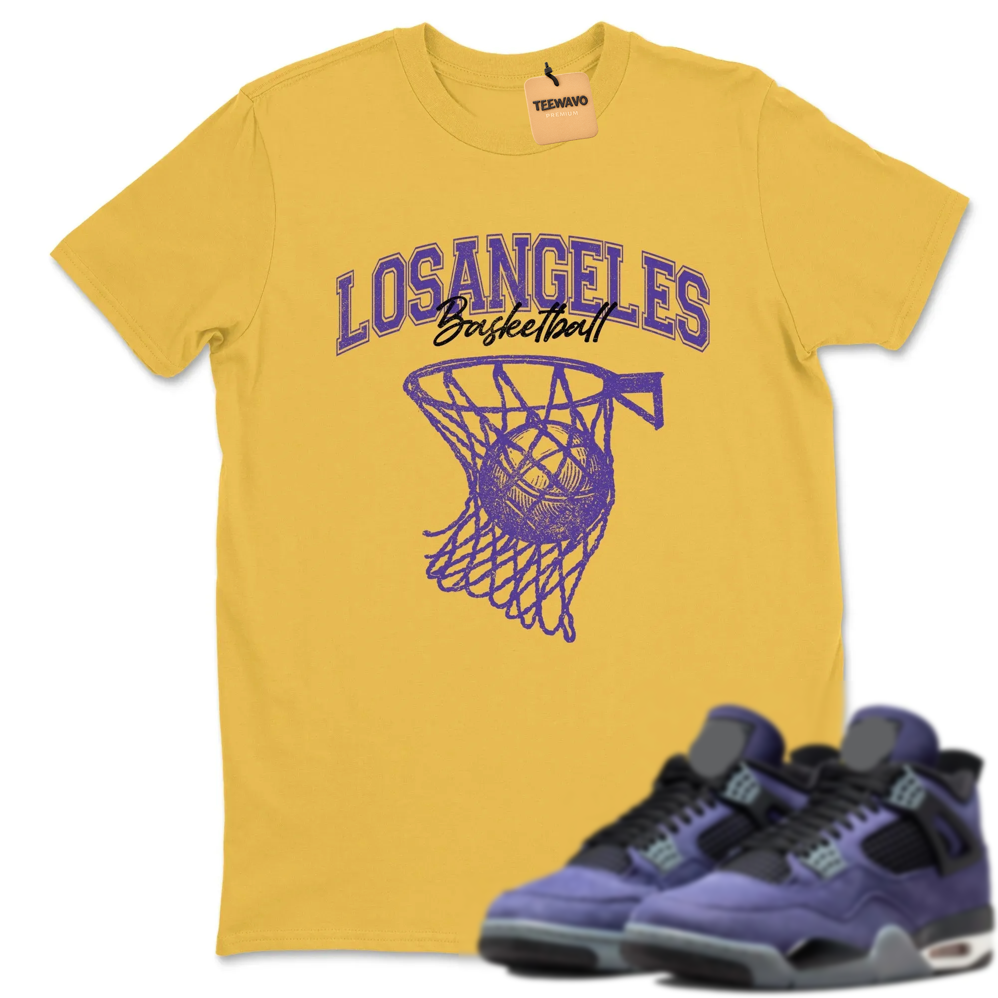 Net Burn Sneaker Tees - AJ 4 Lakeshow
