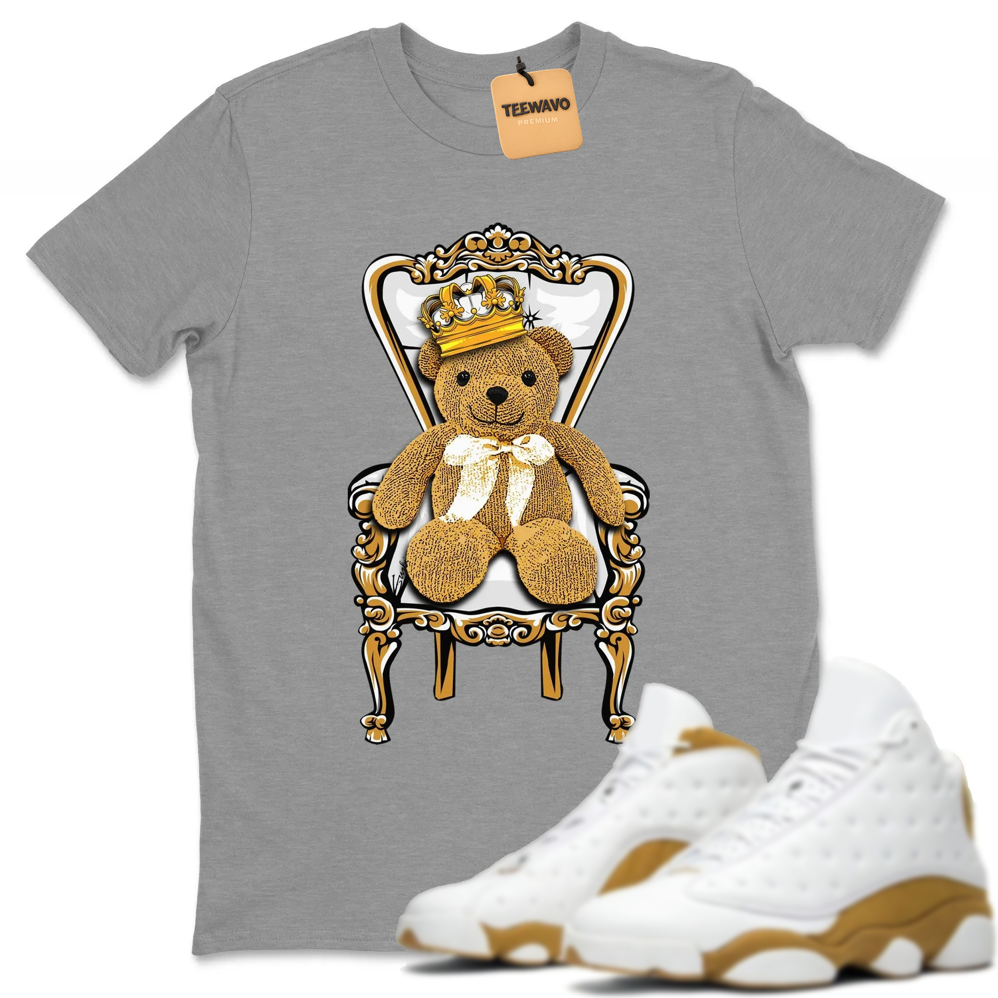 Royal Bear TEEWAVO Sneaker Tee - AJ 13 Wheat