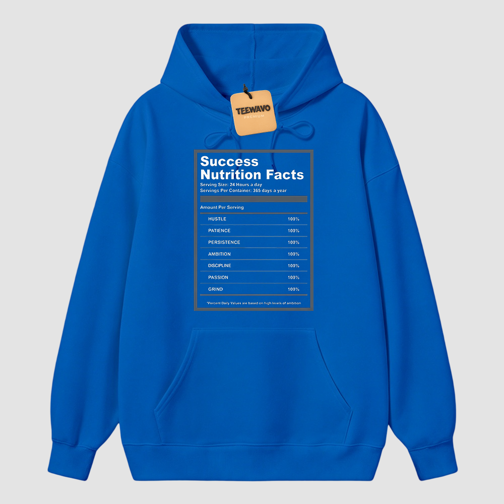 A J 13 Flint Success Nutrition Facts Hoodie