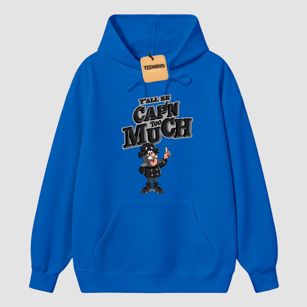 CAP'N MUCH! Hoodie To Match Retro 6 Cap And Gown