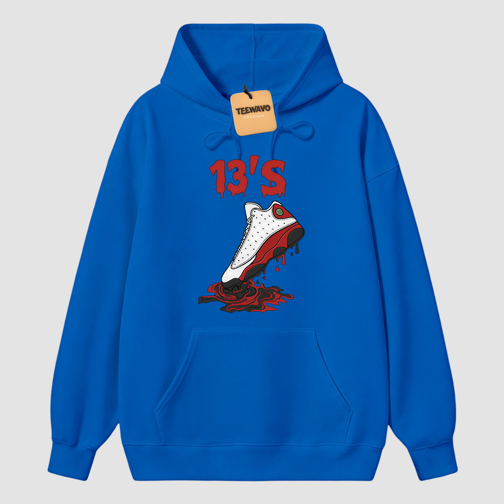 Dripping Shoe 13'S Hoodie Matching Joardan 13 OG Chicago Red/White