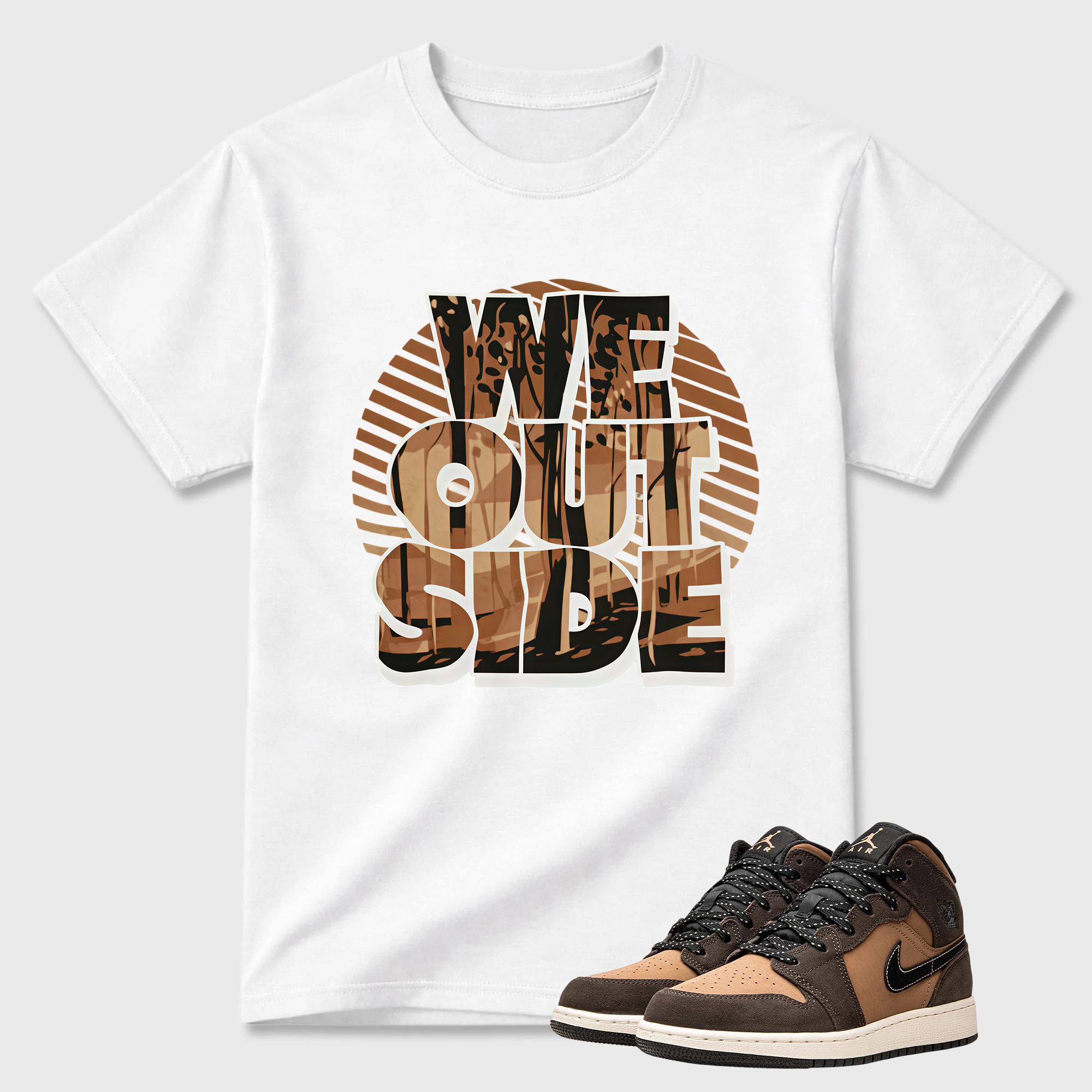 1s Dark Chocolate Shirt, AJ 1 Dark Chocolate Match Tee
