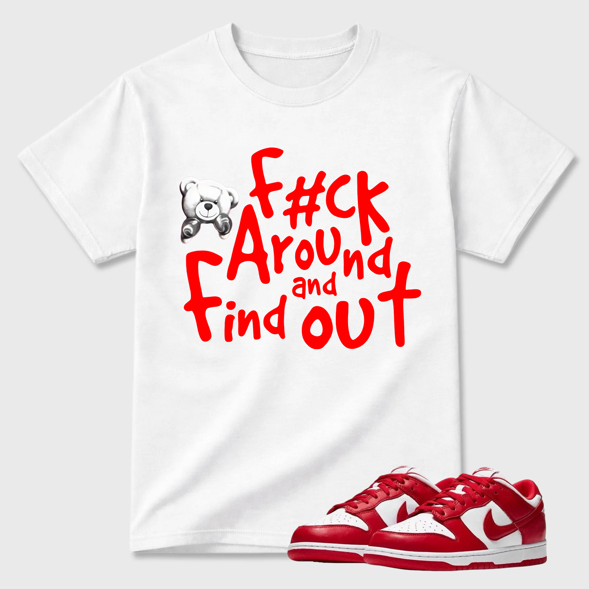 Dunk St. John’s University Red White Low SP T Shirt Match FCK