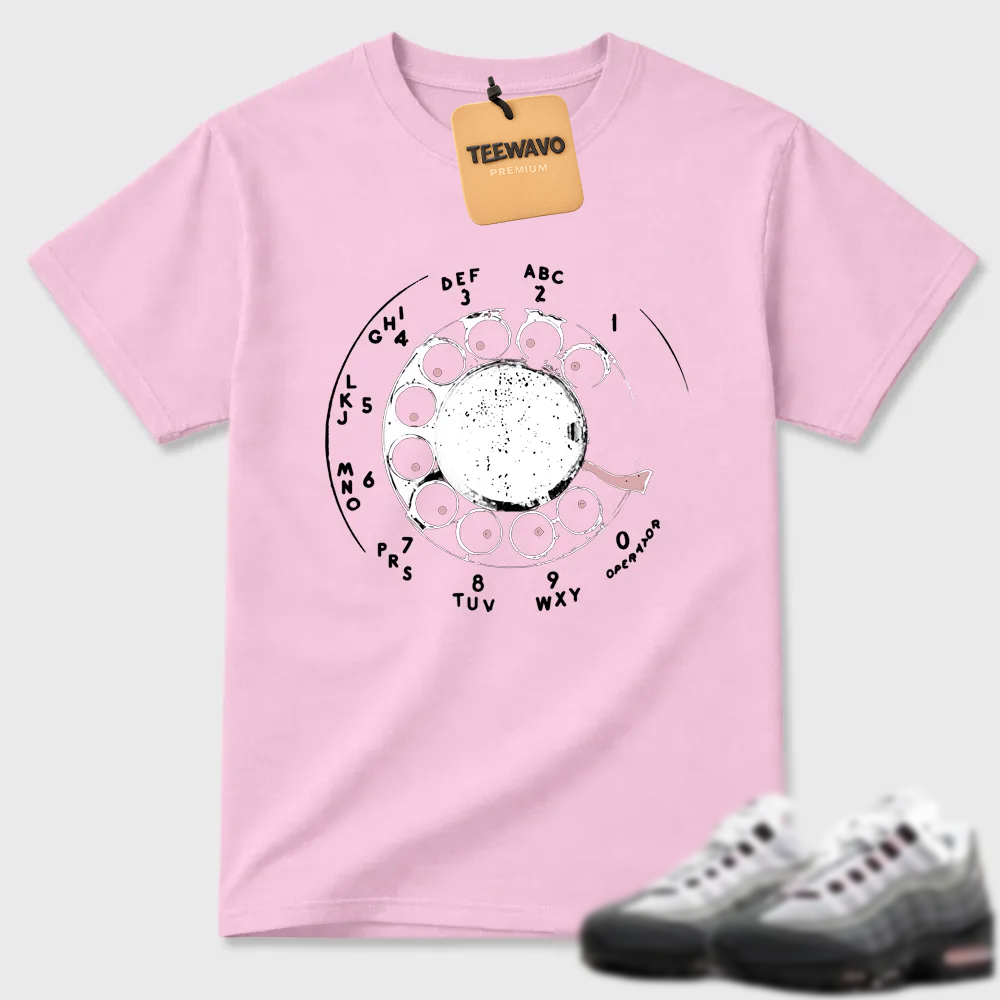 Rotary Phone Dial Graphic Air Max 95 Minimal Tee