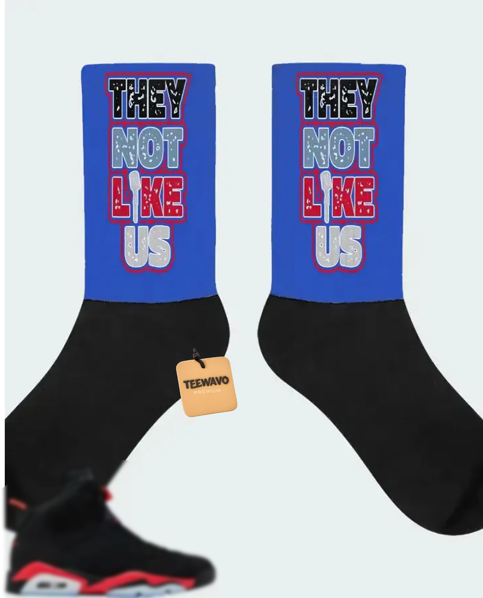 AJ 6 Retro Reverse Infrared Salesman Matching Socks