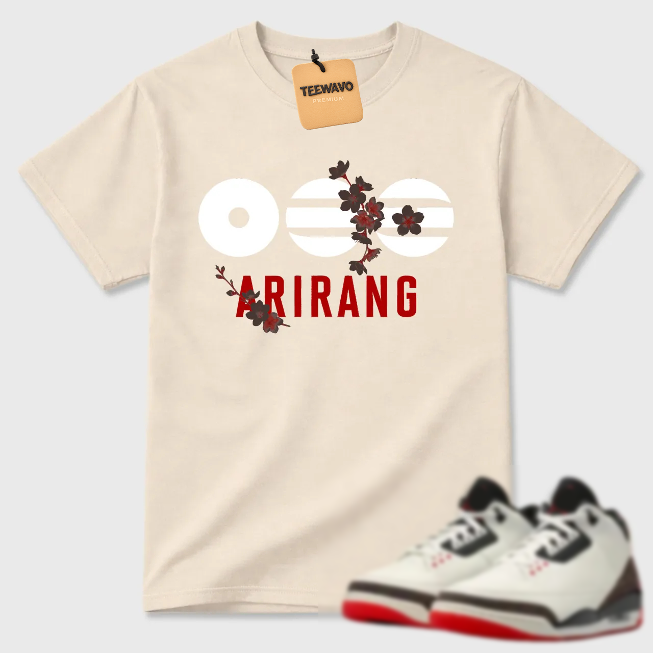 Arirang Cherry Blossom AJ 3 Minimal Tee