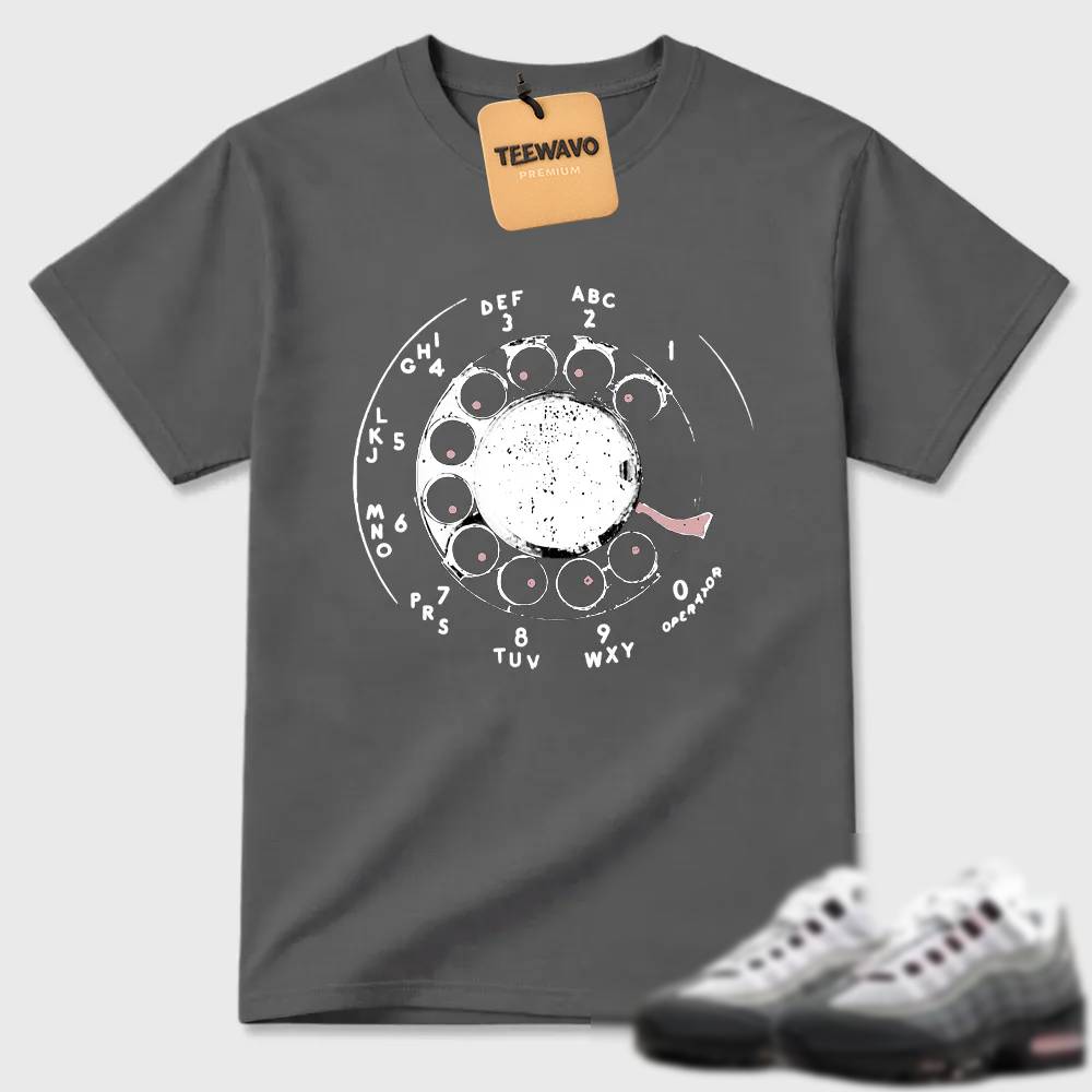 Rotary Phone Dial Graphic Air Max 95 Minimal Tee