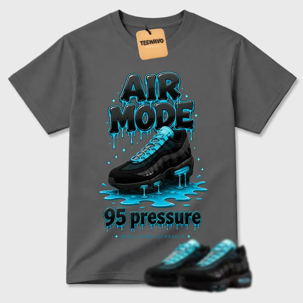 Dripping Turquoise Footwear Graphic Street T-Shirt