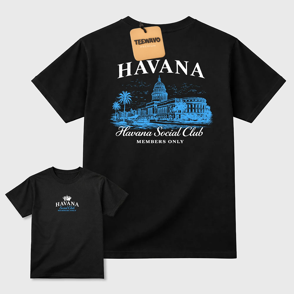 Havana Club Sneaker Tees - AJ 14 University Blue