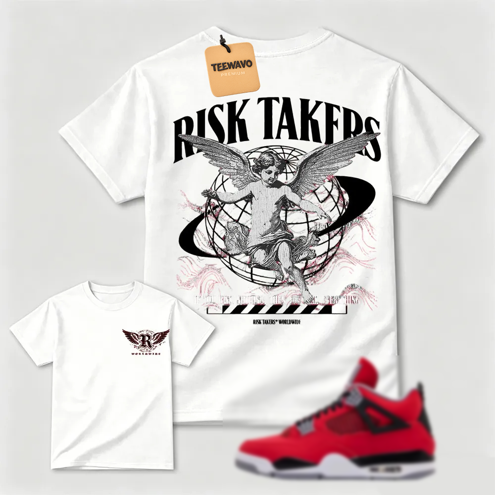 Toro Bravo 4 AJ4 Shirts to match Sneaker Match Tees Red Risktakers Worldwide
