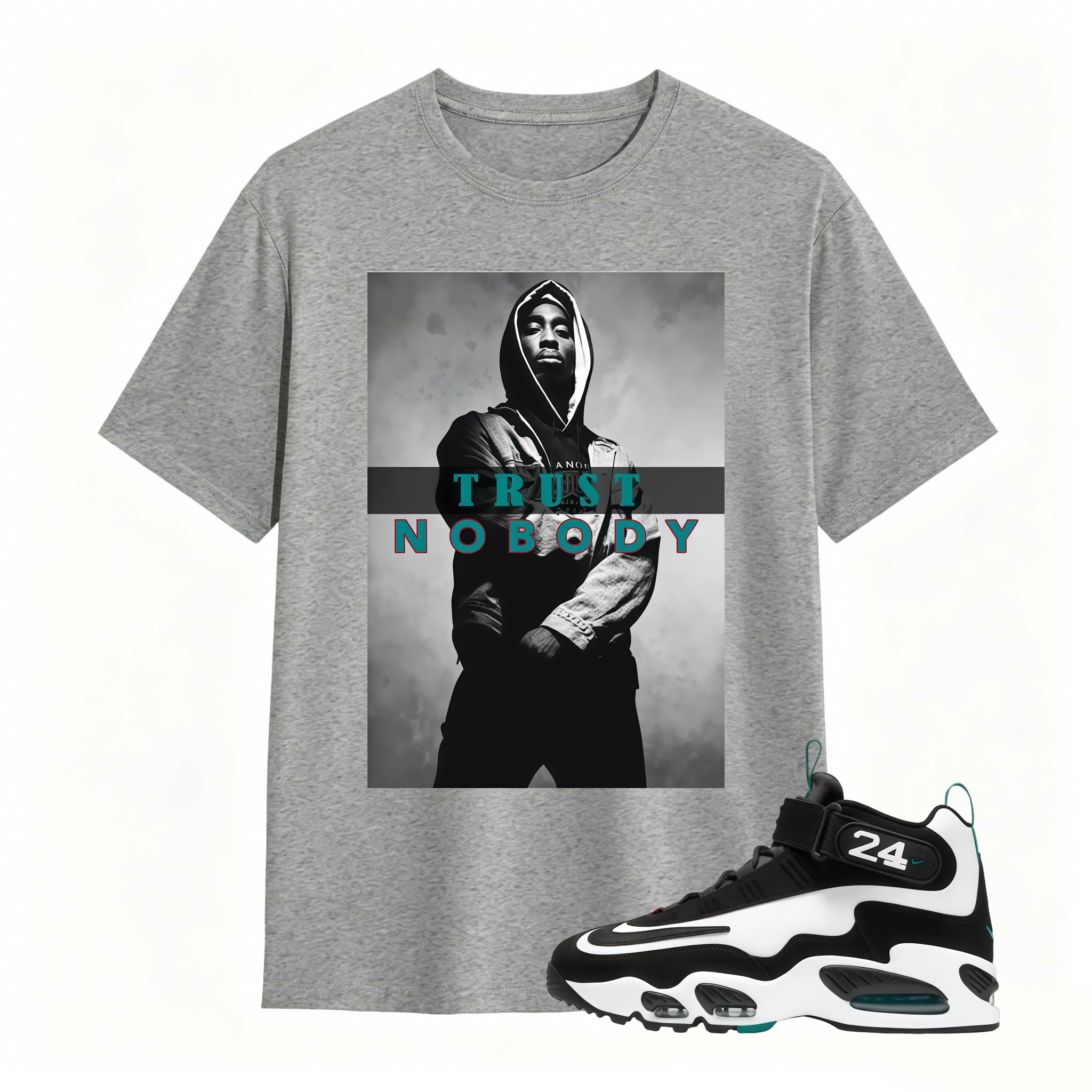 Air Griffey White and Freshwater Shirt