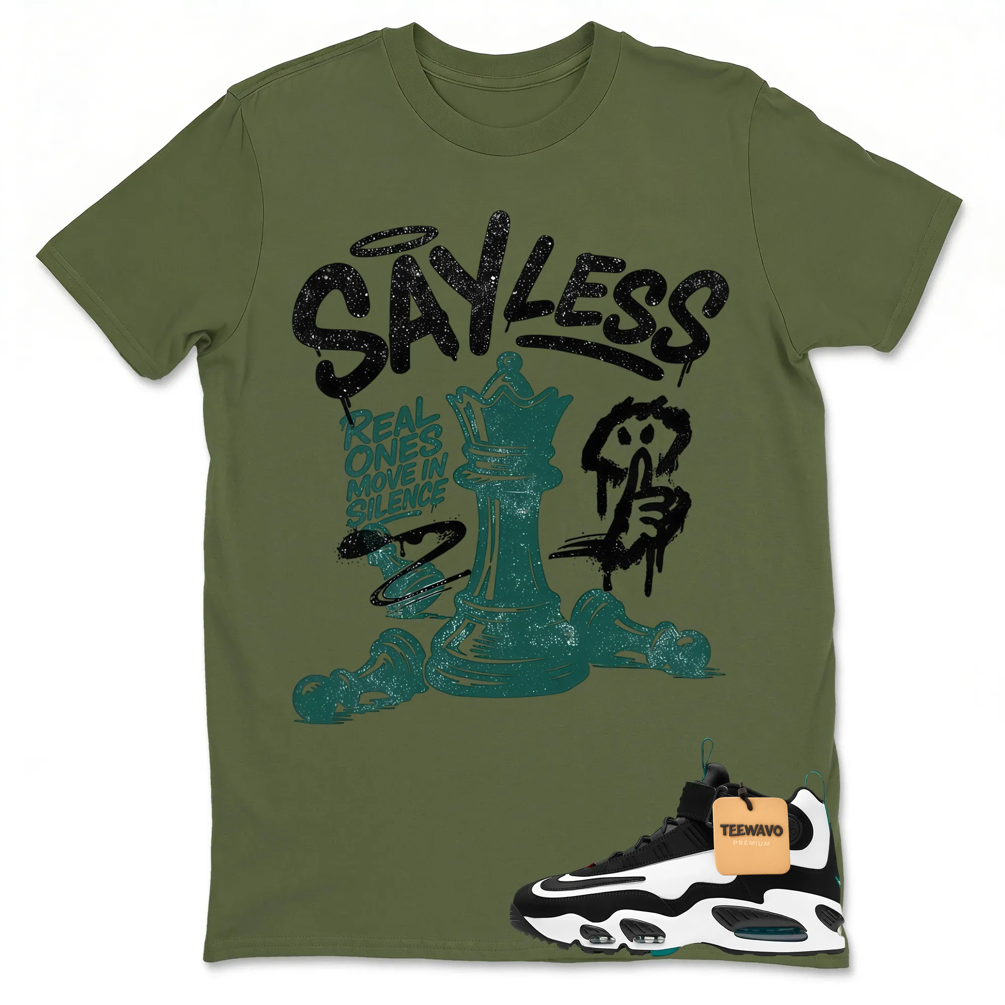 BLESSED! Shirt To Match Griffey Max 1 White and Fresh Water