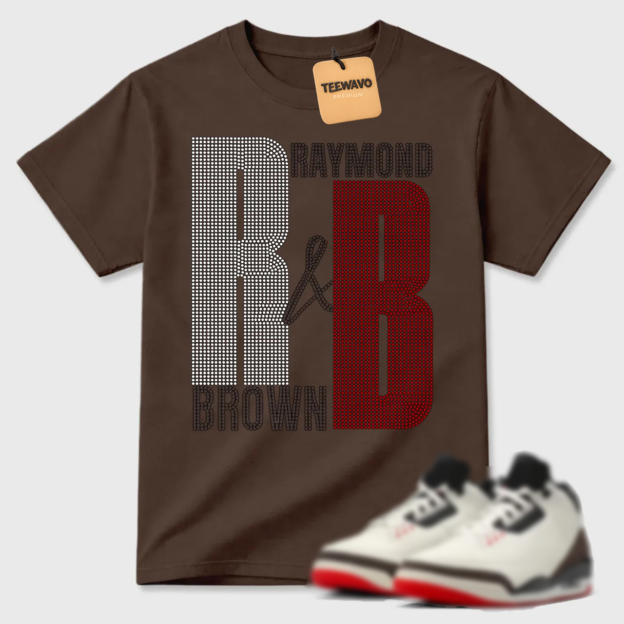 Raymond Brown Initials AJD 3 Streetwear Tee