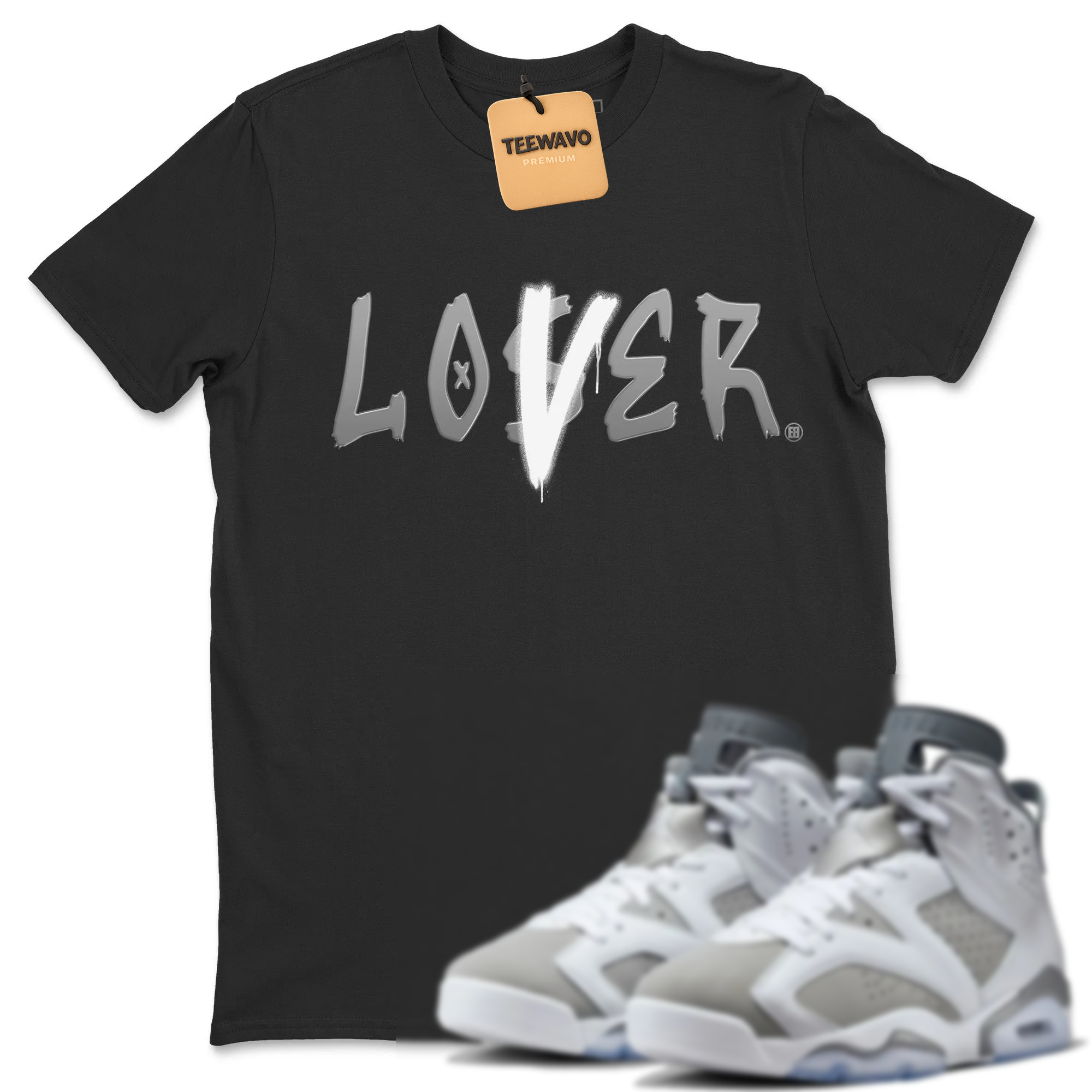 Loser Lover Unisex Tops - AJ 6 Cool Grey