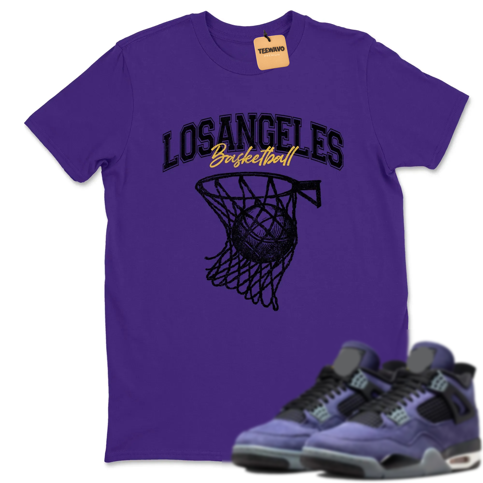 Net Burn Sneaker Tees - AJ 4 Lakeshow