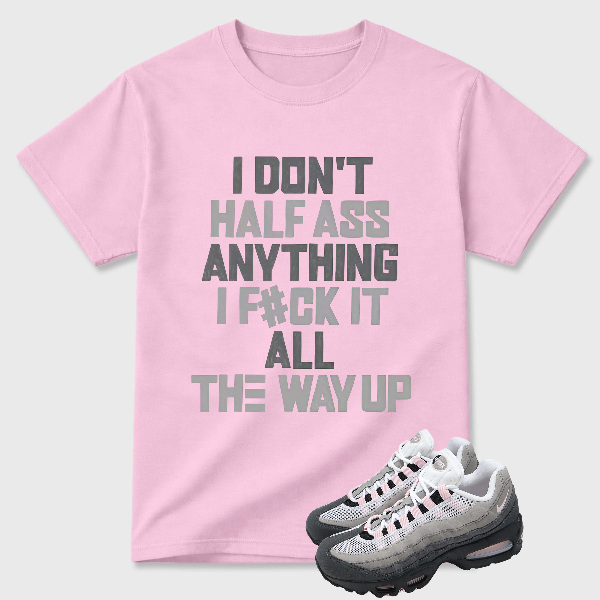 Classic 95 Pink Foam Shirt, AM95 Match Tee, HALF Tshirt