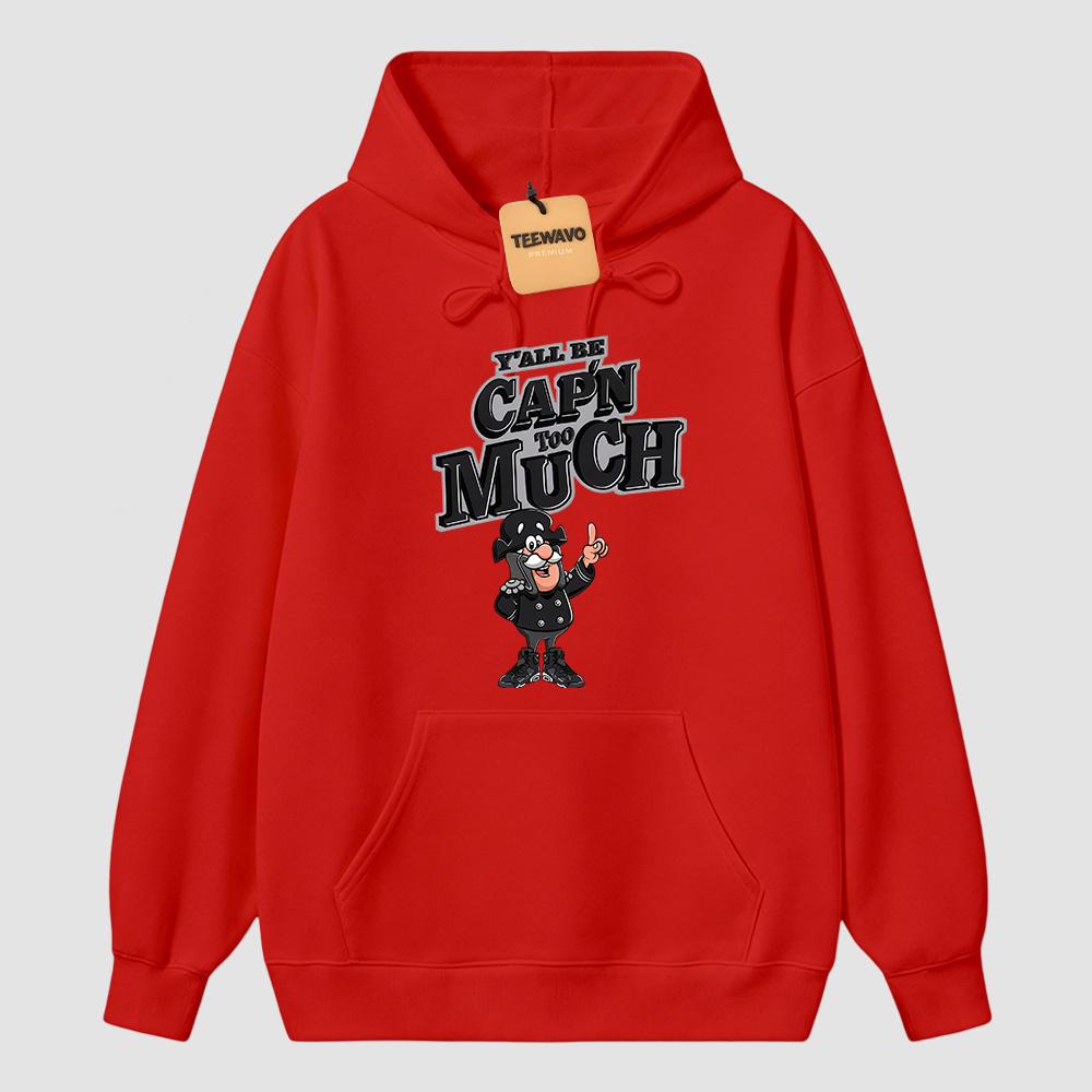 CAP'N MUCH! Hoodie To Match Retro 6 Cap And Gown