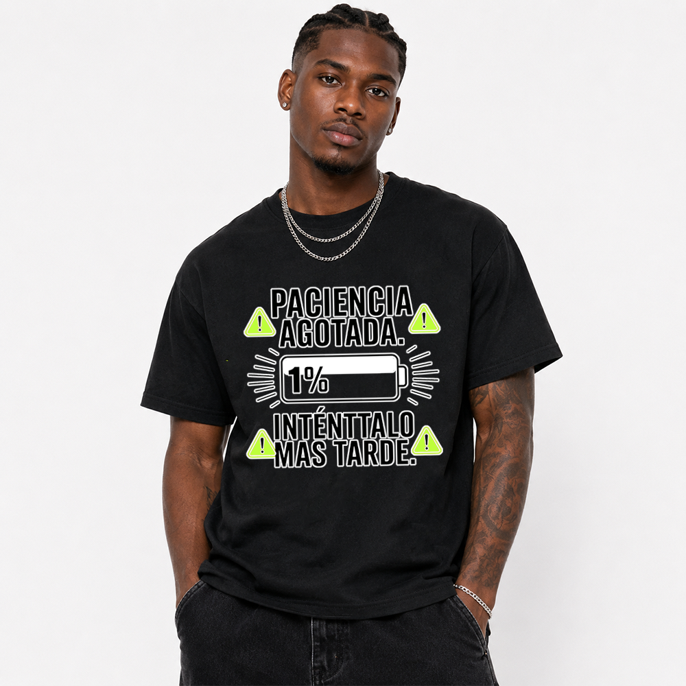 Paciencia Agotada Low Battery Spanish Quote Air Max 95 Casual Tee