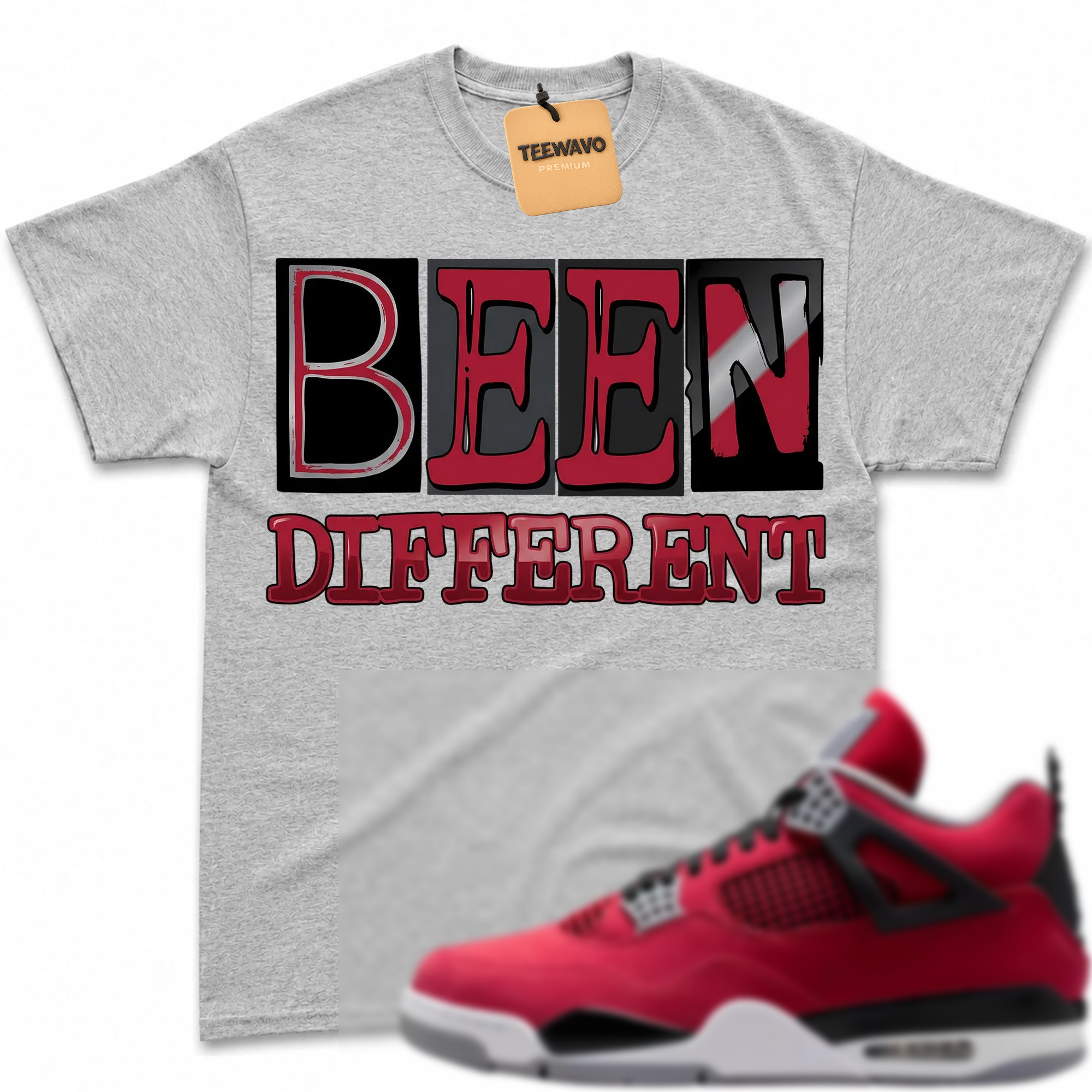 BEEN! Shirt To Match AJ 4 Toro Bravo Fire Red Black