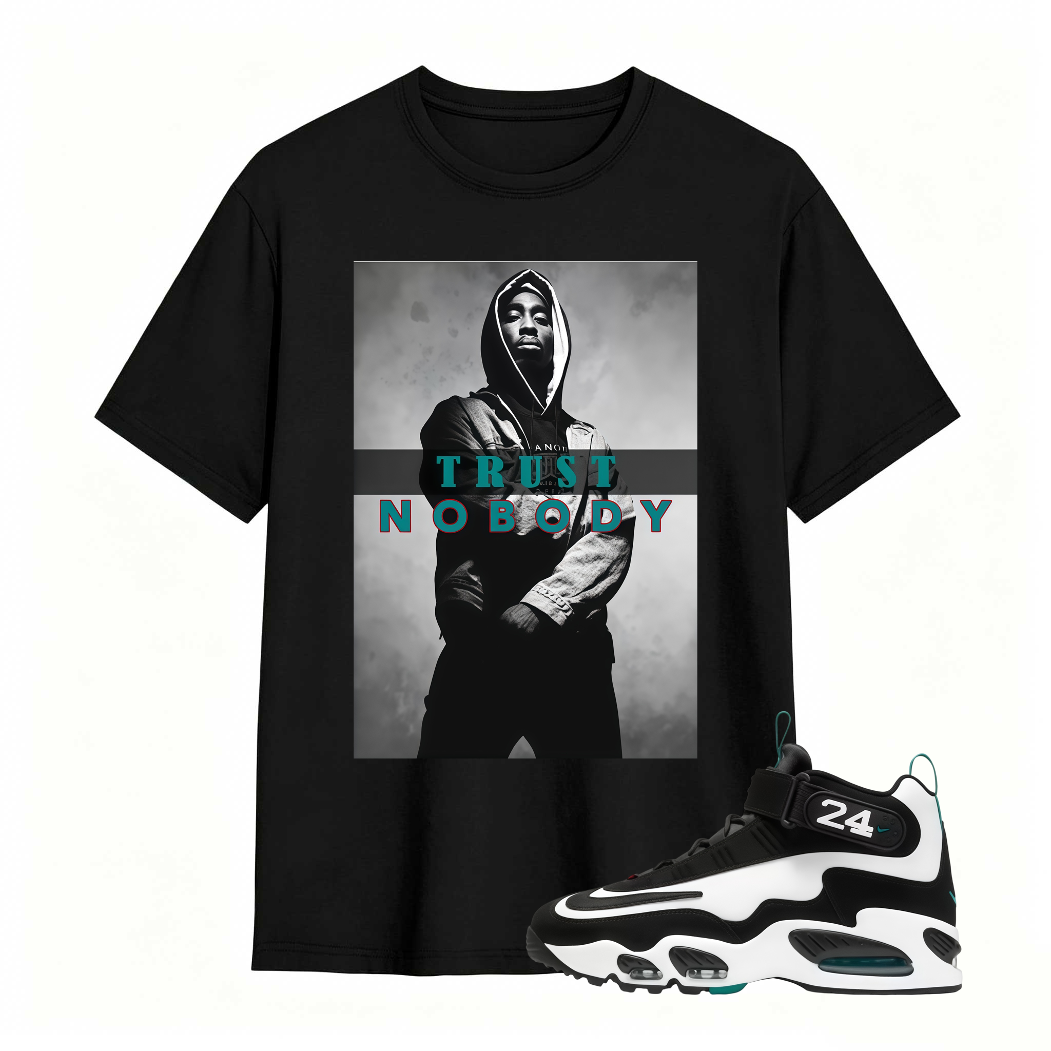 Air Griffey White and Freshwater Shirt